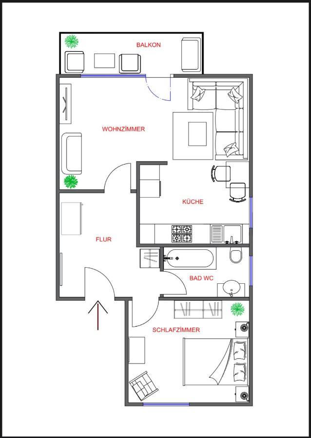 Kurstadt Apt Moderne 2Zkb Balkon-Pkw- Stellplatz Check-In 7-24 H Bad Nauheim Exterior photo